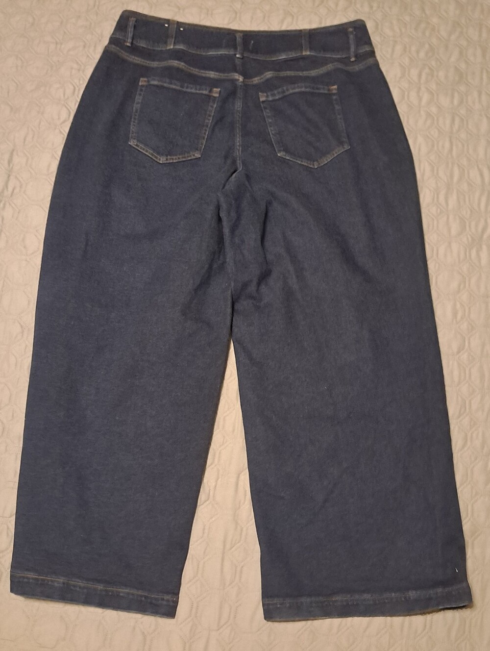 Lane Bryant Women's Wide Leg Jeans - Dark Blue Sz 20 - Picture 8 of 8